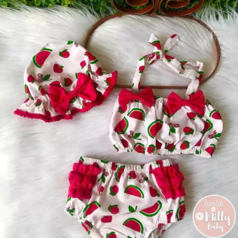 Banho De Sol frutinhas pink - comprar online