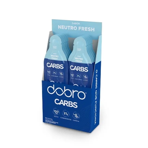 Carbs Gel Dobro (Display 10 sachês 30g) - Sabor: Neutro Fresh