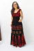 VESTIDO CIGANINHA BATIK Cor PRETO VERMELHO na internet