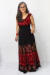 VESTIDO CIGANINHA BATIK Cor PRETO VERMELHO