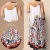 VESTIDO LONGO TRAPÉZIO FLORAL - loja online
