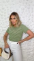 T-shirt Feminina Listrada Verde