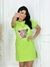 Vestido Leopard Verde Limão - comprar online