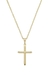 Corrente Masculino com Pingente Cruz Banhada a Ouro 18k