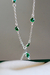 Pulseira Fabiana Zircônias Verdes Prata 925