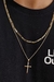 Corrente Masculino com Pingente Cruz Banhada a Ouro 18k - comprar online