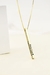 Colar Barra 3D Personalizada nome/frase Banhada a Ouro 18k - Bermalina Jóias