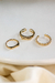 Imagem do Anel Dois em Um Lea Banhado a Ouro 18K