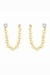Brinco Fio de Plaquinhas Banhado a Ouro 18k
