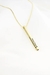 Colar Barra 3D Personalizada nome/frase Banhada a Ouro 18k - loja online