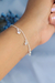 Pulseira Pingentes Zircônias Prata 925