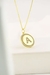 Colar Mandala Letra Cravejada Personalizado Banhado a Ouro 18k na internet