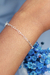 Pulseira Eloah Mini Corações Vazados Prata 925