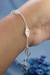 Pulseira Folhas Vazadas Prata 925