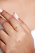 Anel Minimalista Cravejado Microzircônias Banhado a Ouro 18k - comprar online