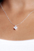 Conjunto Losango Zircônia Branca - comprar online