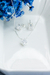 Conjunto Losango Zircônia Branca