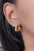 Argola Patricia Lisa geométrica Banhado a Ouro 18k - comprar online