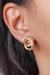 Brinco Dois Elos Leticia Banhado a Ouro 18k - comprar online