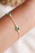 Pulseira Fabiana Zircônias Verdes Prata 925 - loja online