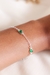 Pulseira Fabiana Zircônias Verdes Prata 925 na internet