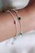 Imagem do Pulseira Fabiana Zircônias Verdes Prata 925
