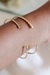 Pulseira Bracelete Trançado Camila Banhado a ouro 18k - Bermalina Jóias