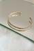 Pulseira Bracelete Trançado Camila Banhado a ouro 18k