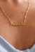 Colar Personalizado Nome Simples Banhado a Ouro 18k - loja online