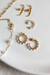 Argola Alice com Pérolas Banhado a Ouro 18k - Bermalina Jóias