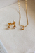 Conjunto Yasmim Ponto de Luz Zircônia Banhado a Ouro 18k