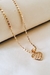 Colar Medalha com pingente Coração Cravejado Zirconias Banhado a Ouro 18k - comprar online