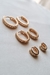 Trio Brincos Argolas Cravejadas Zircônias Banhado a Ouro 18k - comprar online
