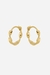 Argola Torcida Aurora Banhado a Ouro 18k - comprar online
