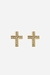 Brinco Thais Cruz Cravejado Banhado o Ouro 18k - comprar online