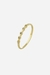 Anel Minimalista Cravejado Microzircônias Banhado a Ouro 18k - comprar online