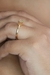 Anel Solitário Chuveirinho Banhado a Ouro 18k - loja online