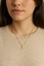 Colar Letra Cravejada Banhado a Ouro 18k na internet