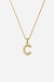Colar Letra Cravejada Banhado a Ouro 18k - comprar online
