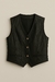 Colete Vintage Fúria Digital – Couro com Patchwork - comprar online