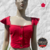 Cropped Seminovo Vermelho com Botões Fakes - Tamanho P