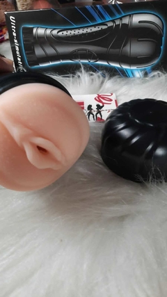 MASTUBADOR EM FORMATO DE VAGINA COM VIBRO EM FORMATO DE LANTERNA
