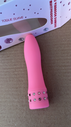 VIBRADOR DIAMOND TOQUE AVELUDADO 10x2,2 cm - comprar online
