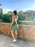 Mini Dress Verde Abstrato na internet