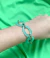 Pulseira verde água