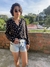 Blusa social Flamingos