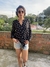 Blusa social Flamingos - comprar online