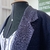 Blazer azul marinho alongado puro linho - loja online