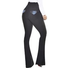 Calça social preta bolsos, do P ao Plus 64/66,detalhes em cirrê