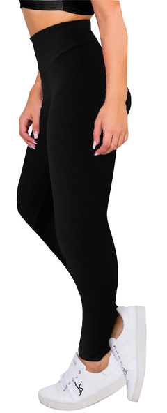 Legging preta cintura alta, do P ao plus 64/66, suplex 340 - comprar online